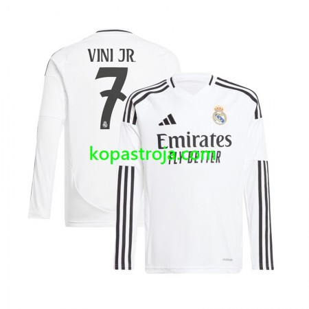 Billiga Fotbollströjor Real Madrid Vinicius Junior 7 Hemma tröja 2024/25 Långärmad